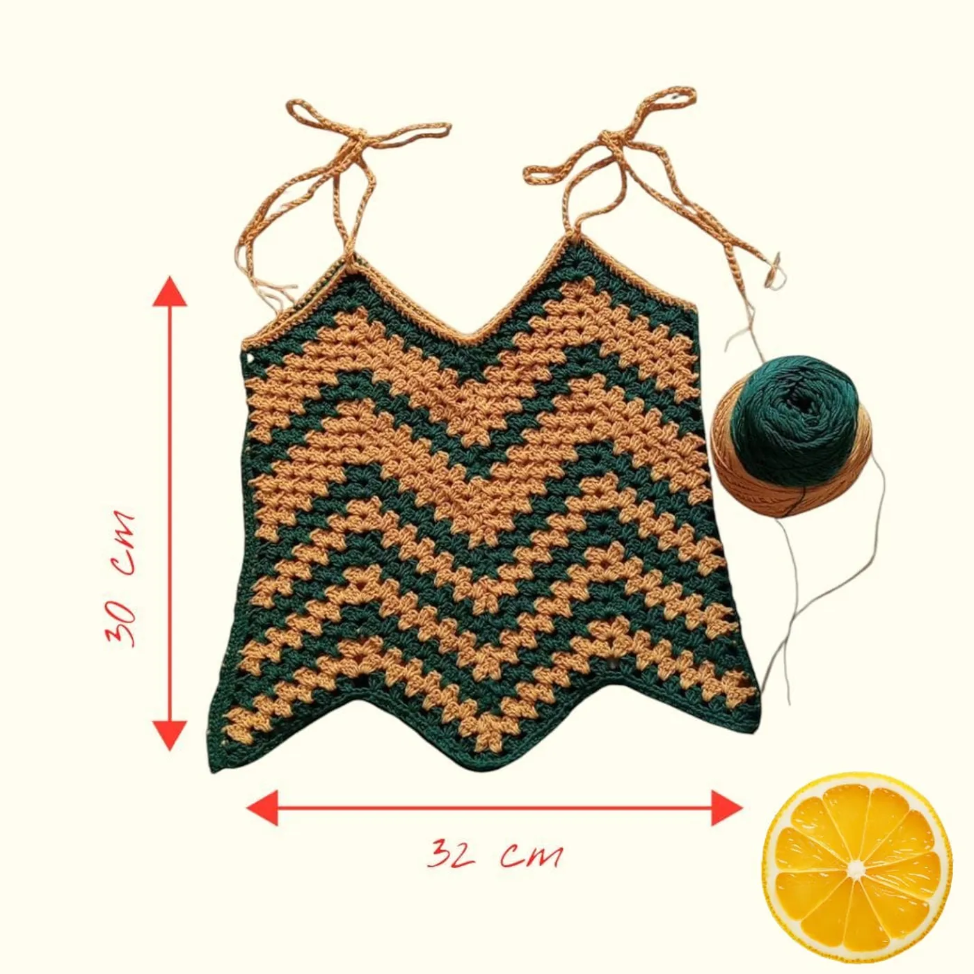 Tanktop Rajut Zig Zag — tampilan 4