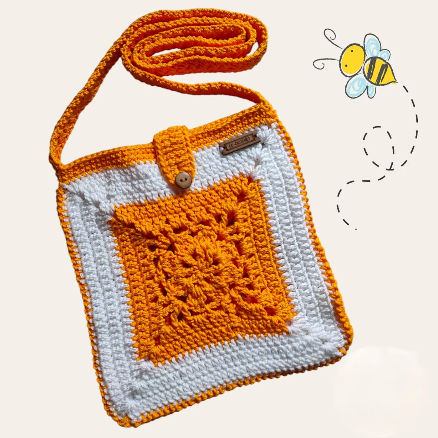 Tas Selempang Mini Motif Matahari — tampilan 3