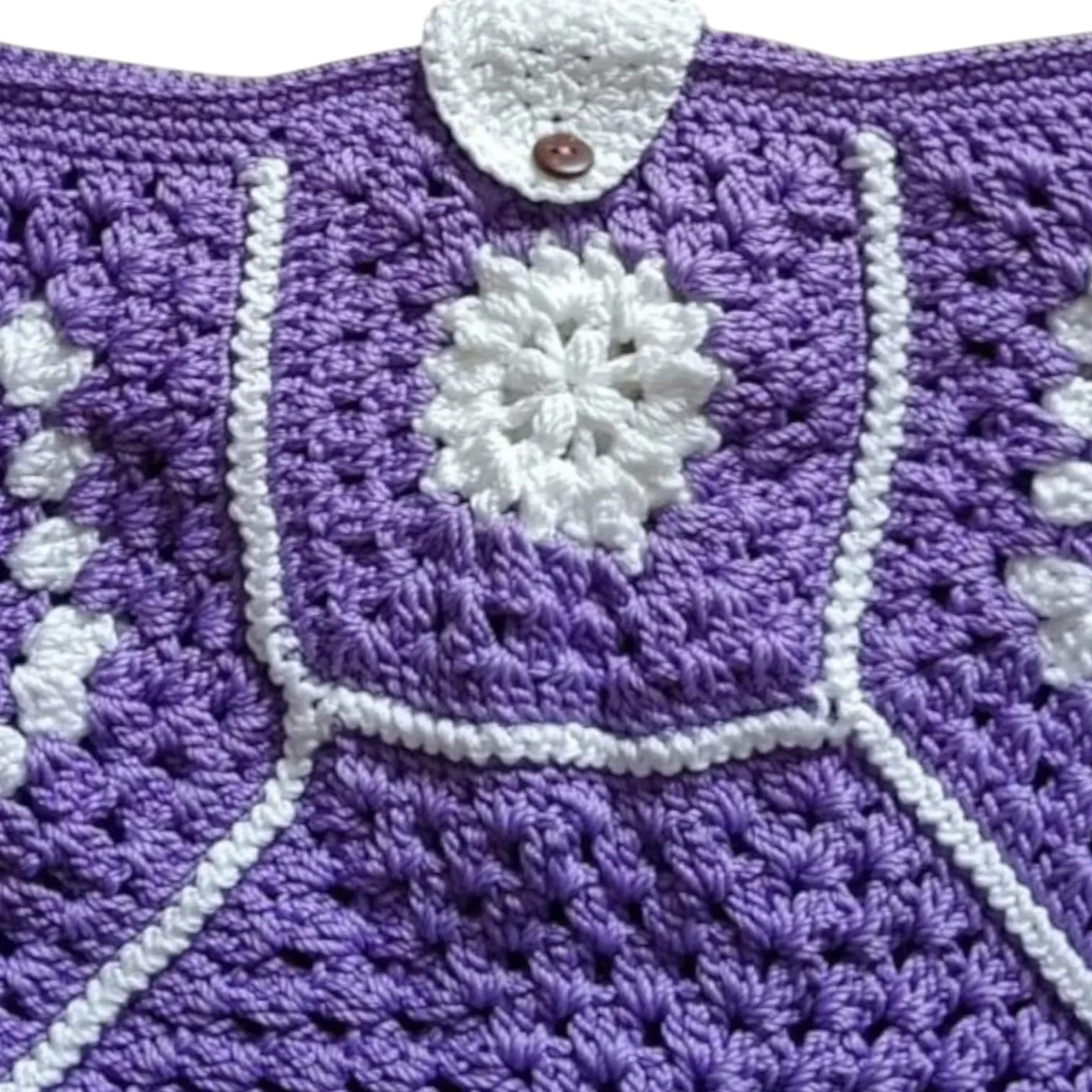 Tas Selempang Hexagon Ungu — tampilan 4