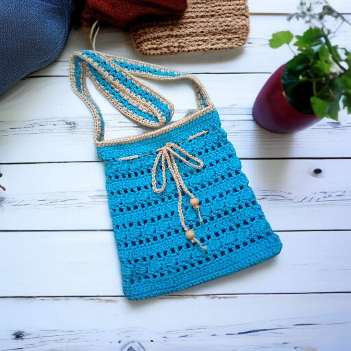 Tas Selempang Serut Mini — tampilan 2