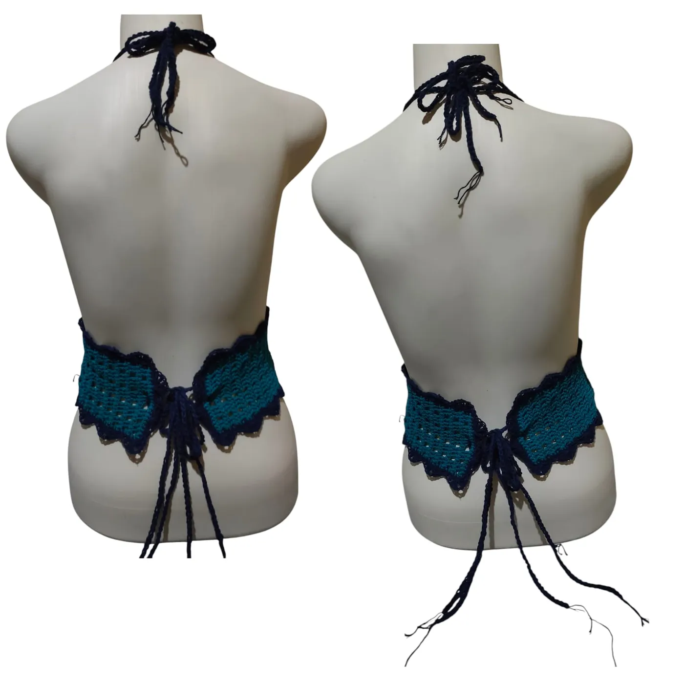 Bralette Rajut - Floral — tampilan 3