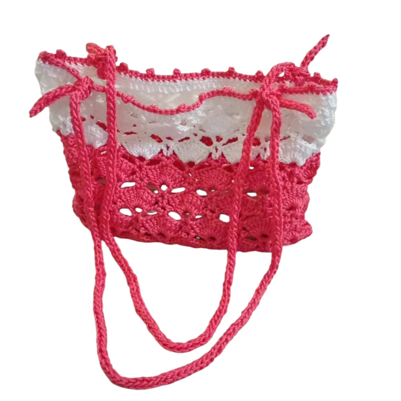 Tas Bahu Rajut - Motif Kipas Grenadin — tampilan 2