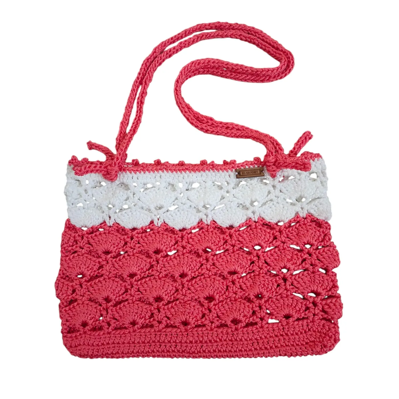Tas Bahu Rajut - Motif Kipas Grenadin — tampilan 3