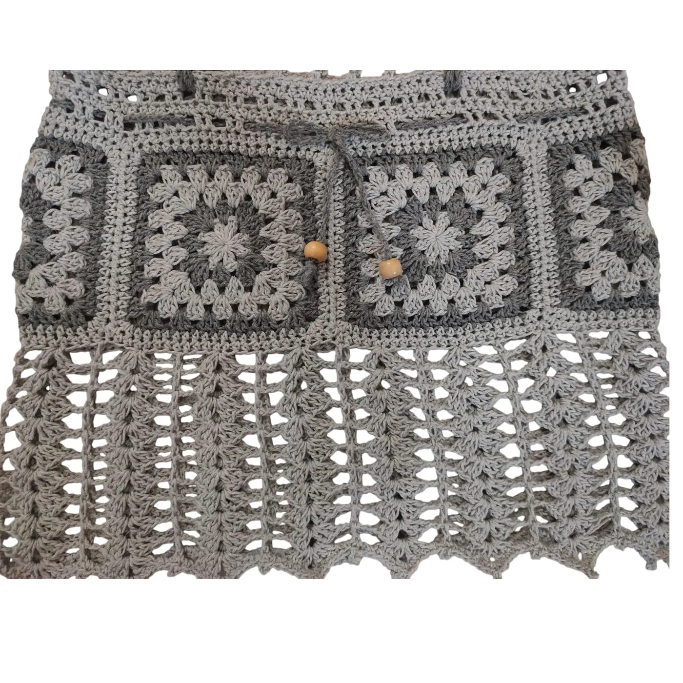 Tank Top Granny Square - Silver Charcoal — tampilan 6