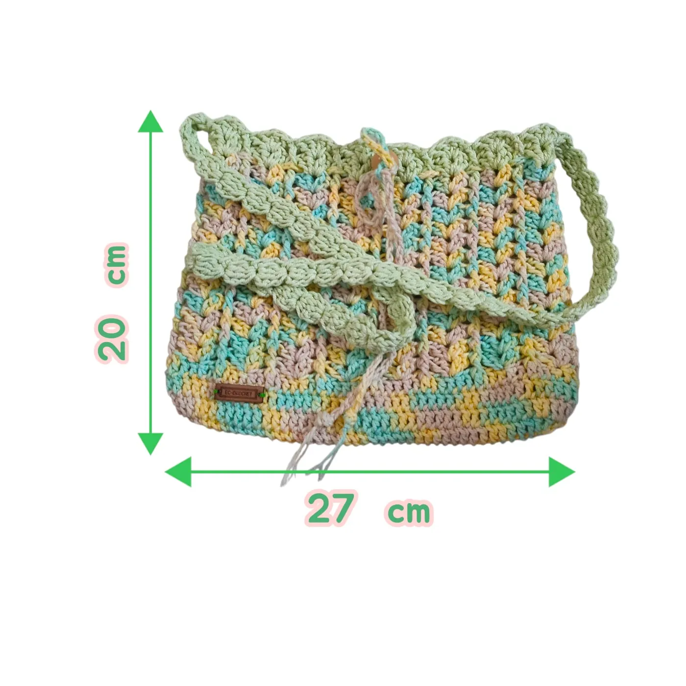 Mini Sling Bag Drawstrings - Ombre — tampilan 5