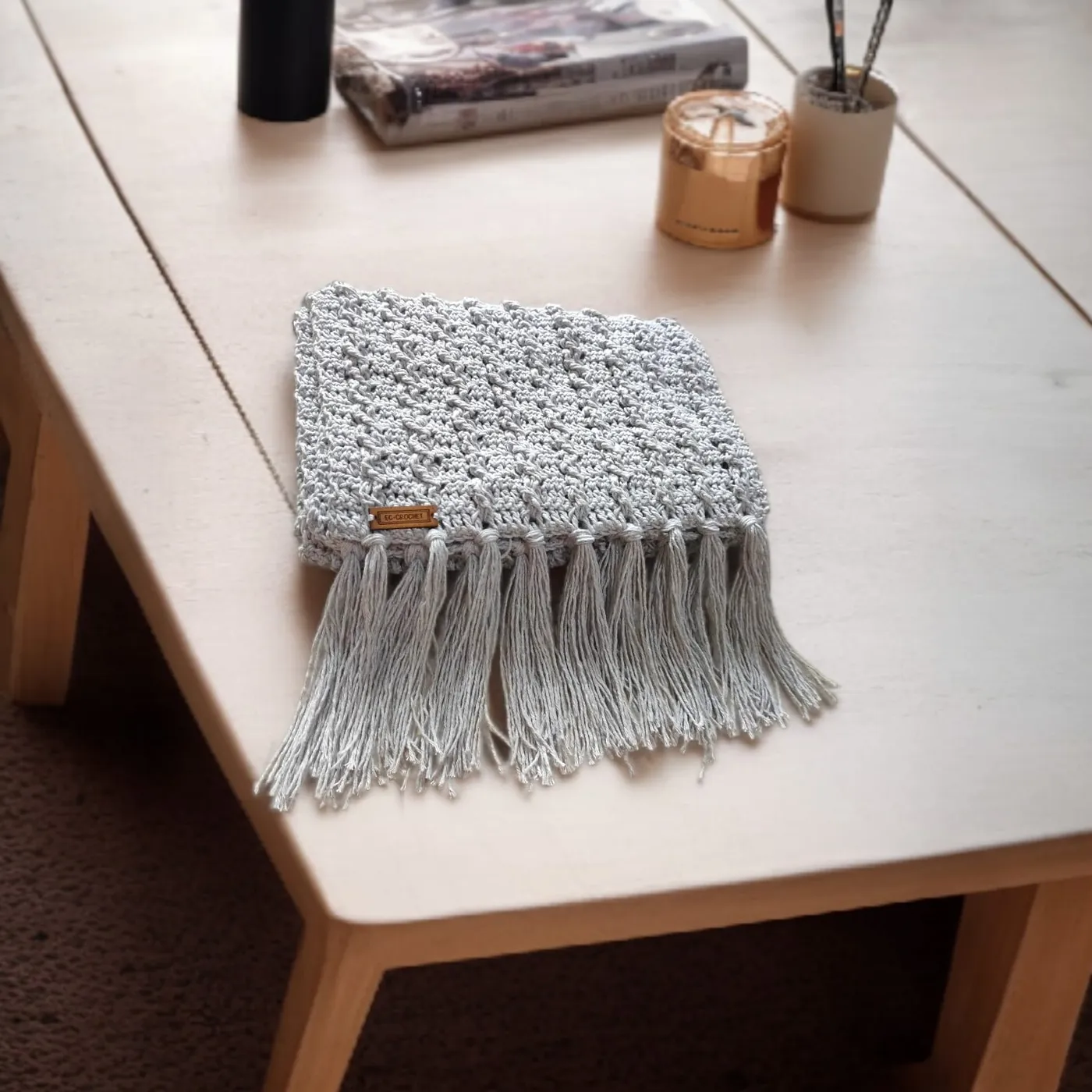 Syall Rajut - Silver Cotton — tampilan 6