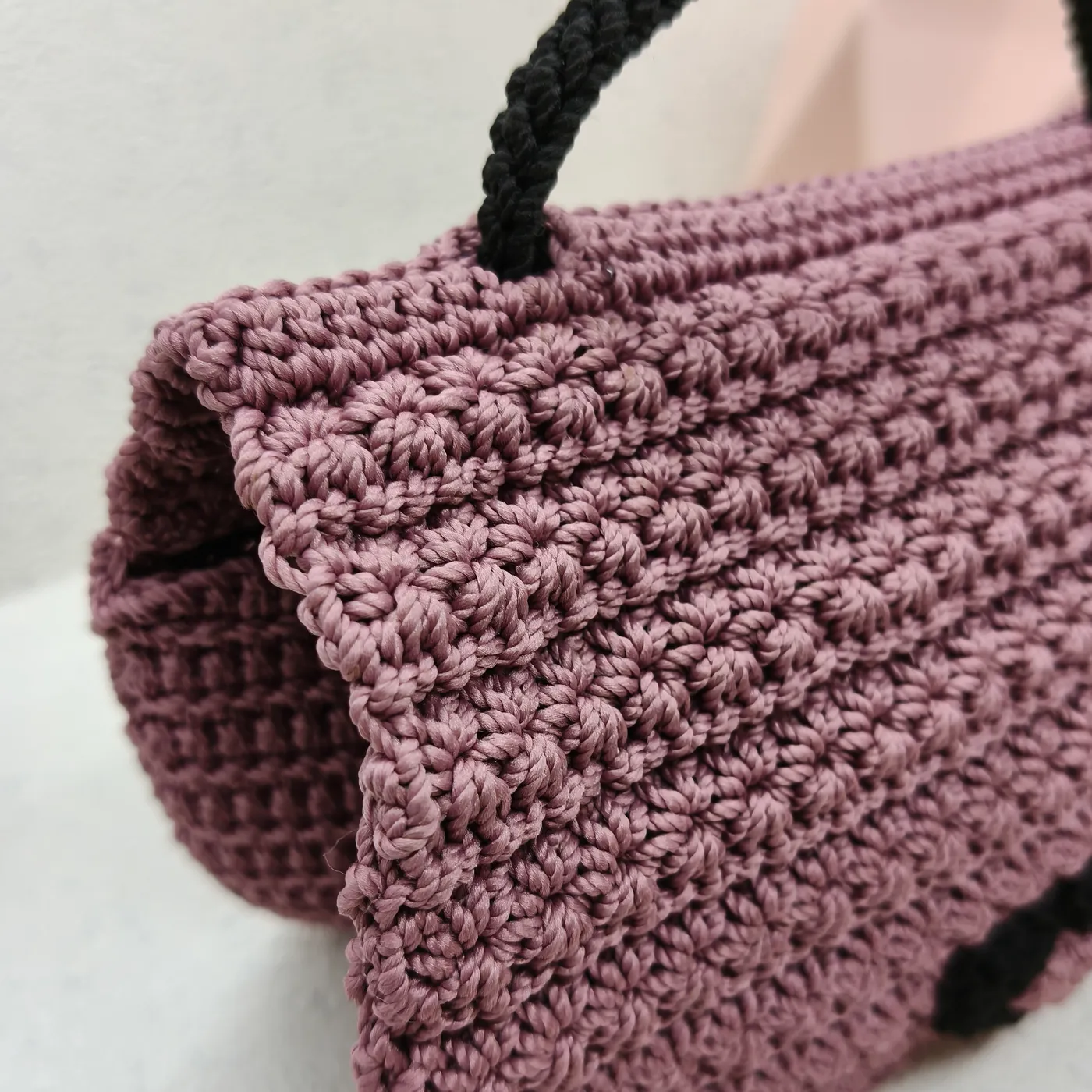 Tas Dompet HP Rajut Ungu — tampilan 3