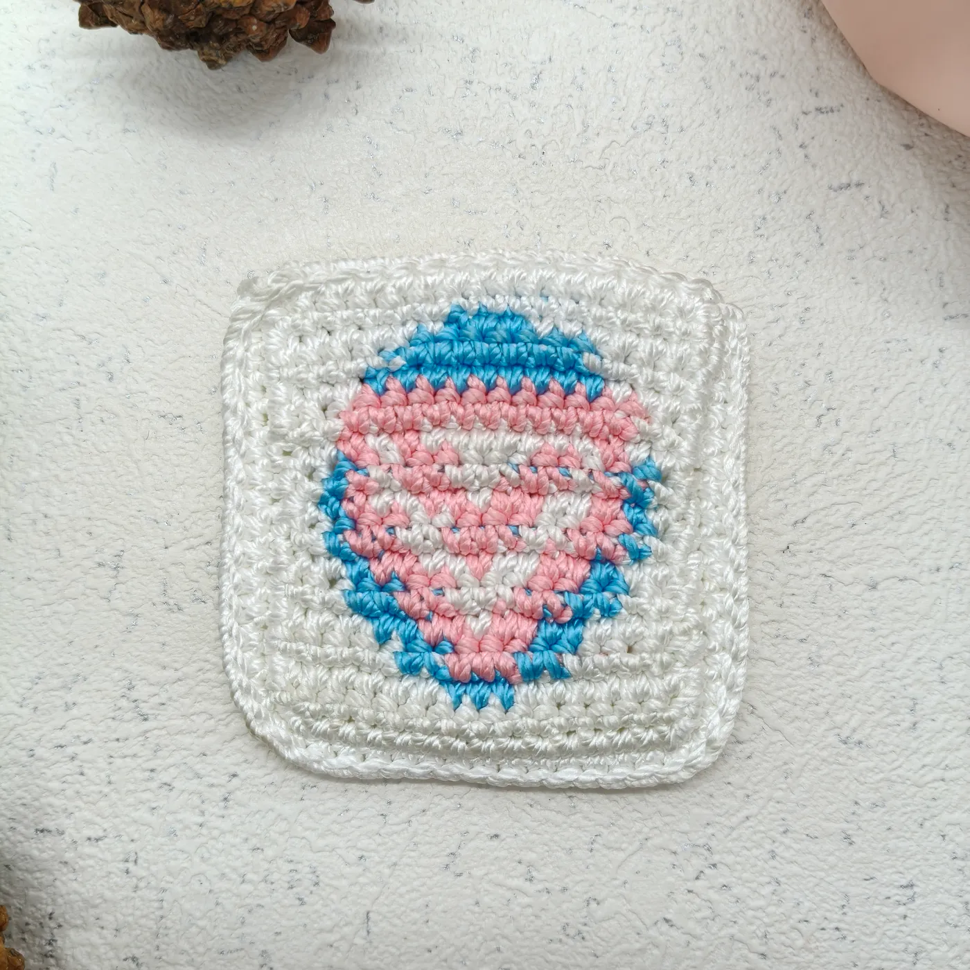 Mini pouch coin Rajut — tampilan 2