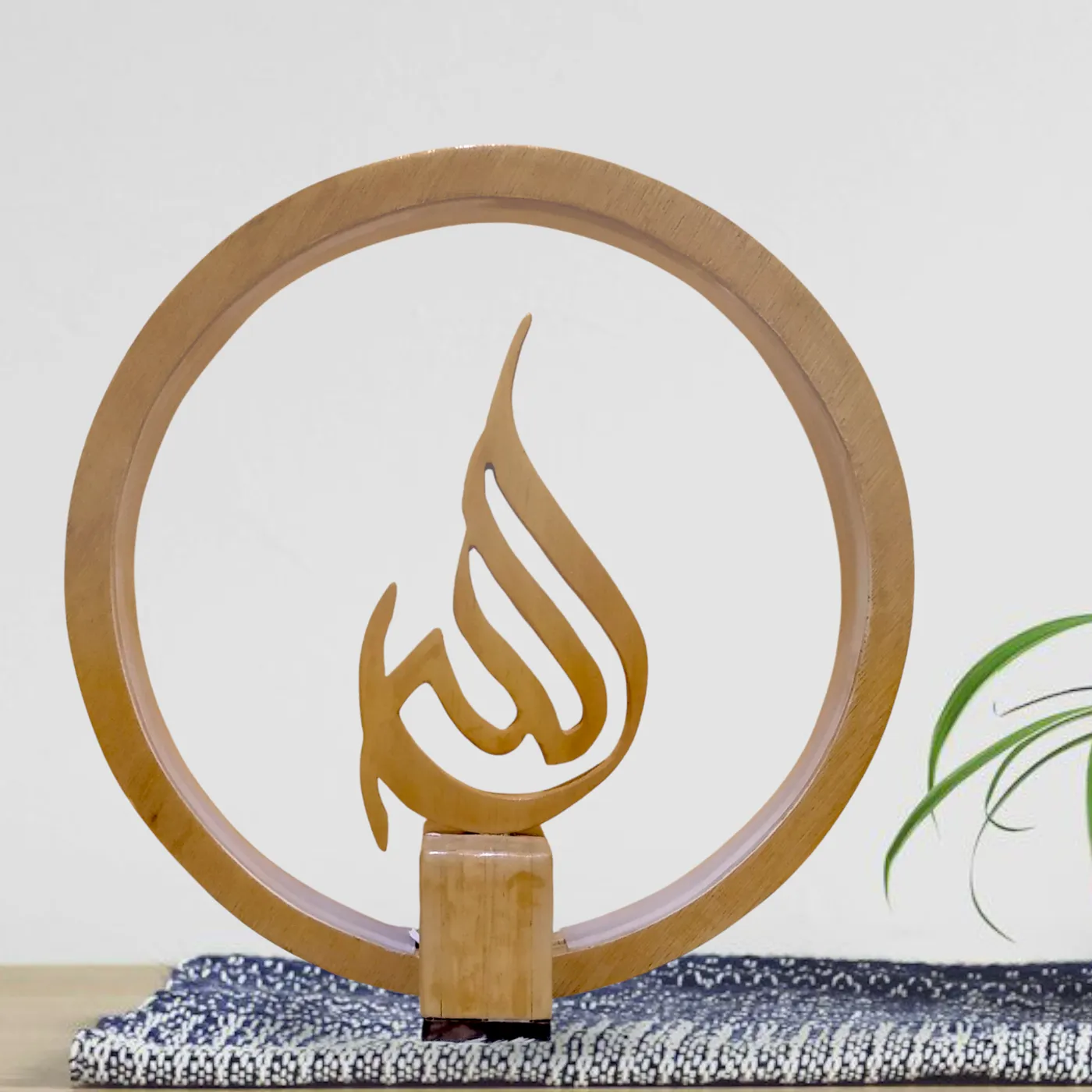 Wooden Lamp - Awwal Table Lamp - Lampu Aesthetic — tampilan 4