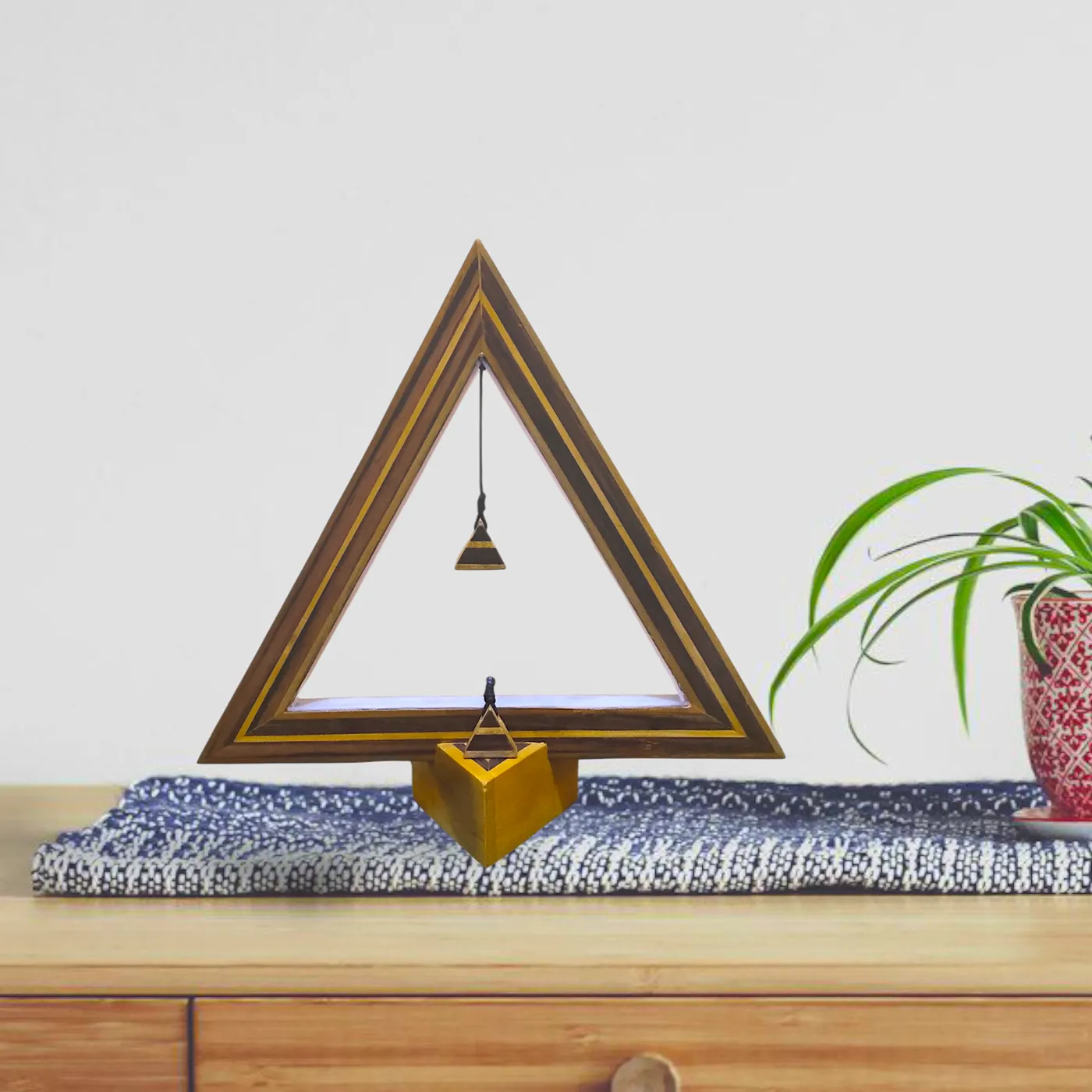 Balance Wooden Lamp - Tiga Table Lamp - Lampu Aesthetic — tampilan 3