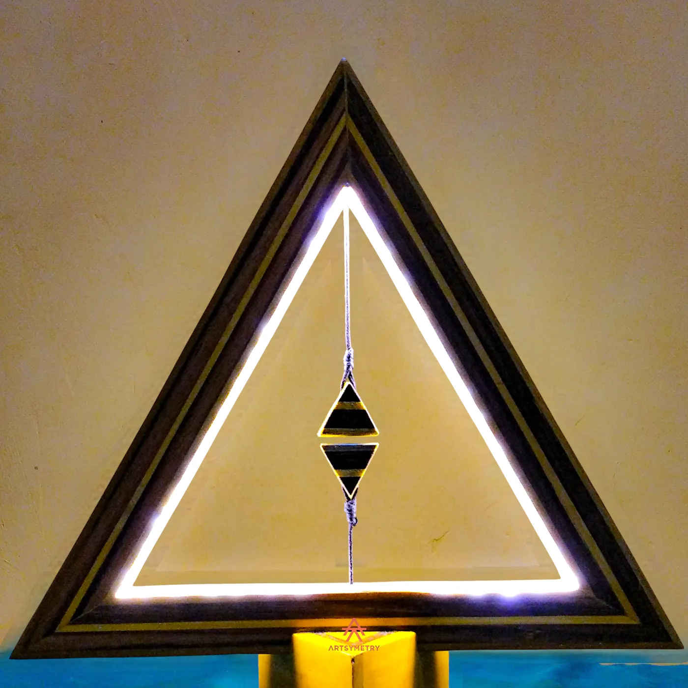 Balance Wooden Lamp - Tiga Table Lamp - Lampu Aesthetic — tampilan 2