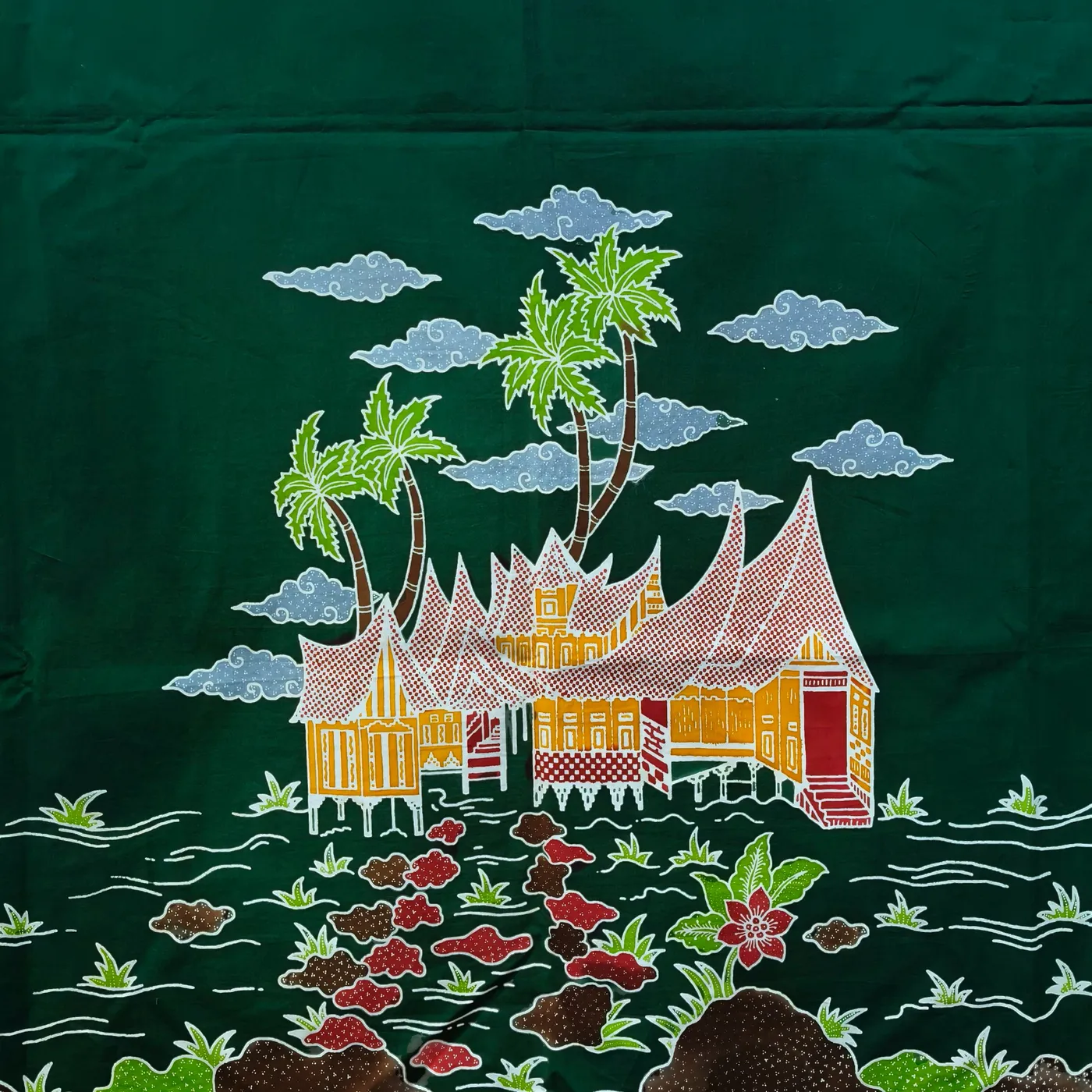 Batik tulis mix cap rumah gadang — tampilan 3