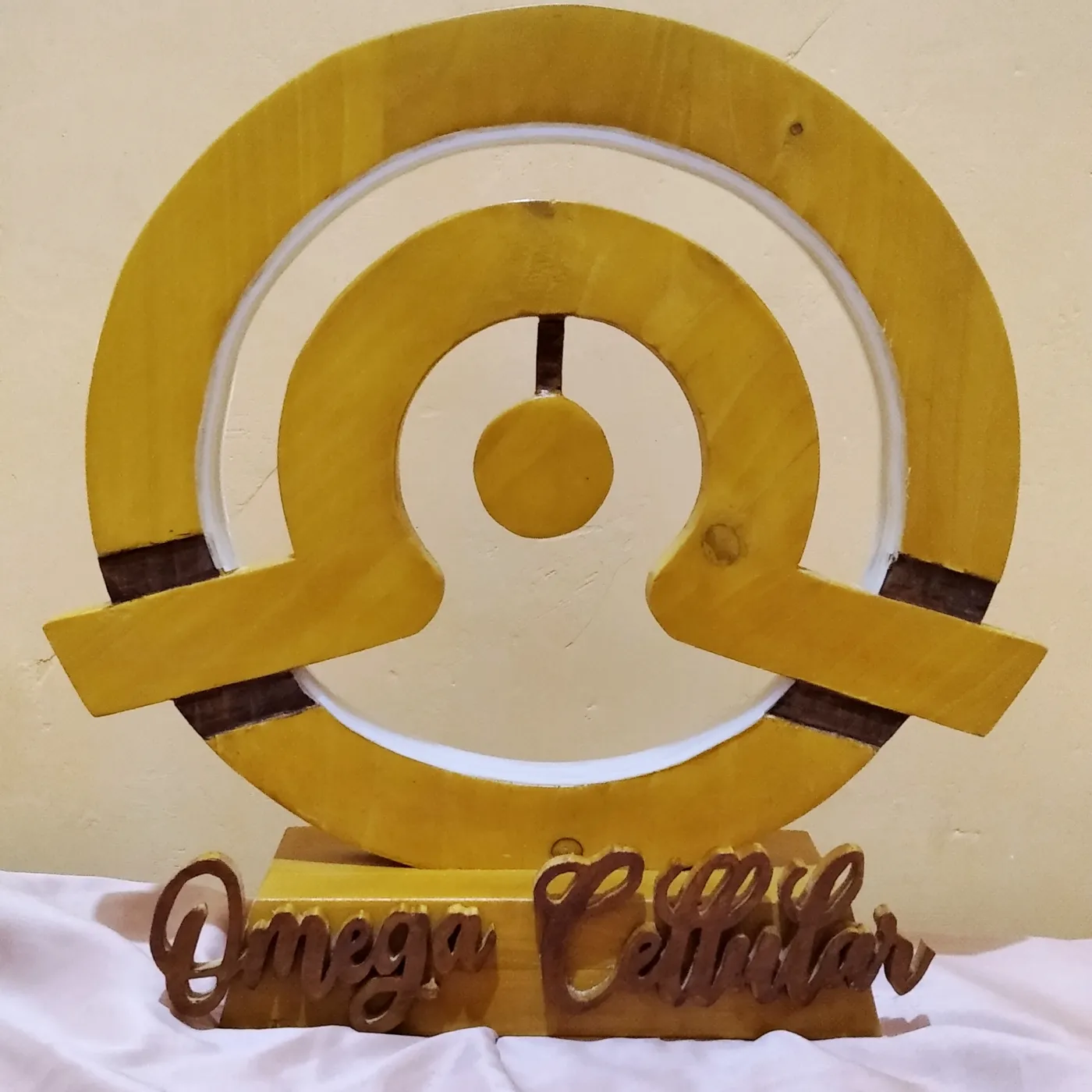 Custom Company Logo Wooden Lamp - Aesthetic Premium Gift Souvenir — tampilan 4
