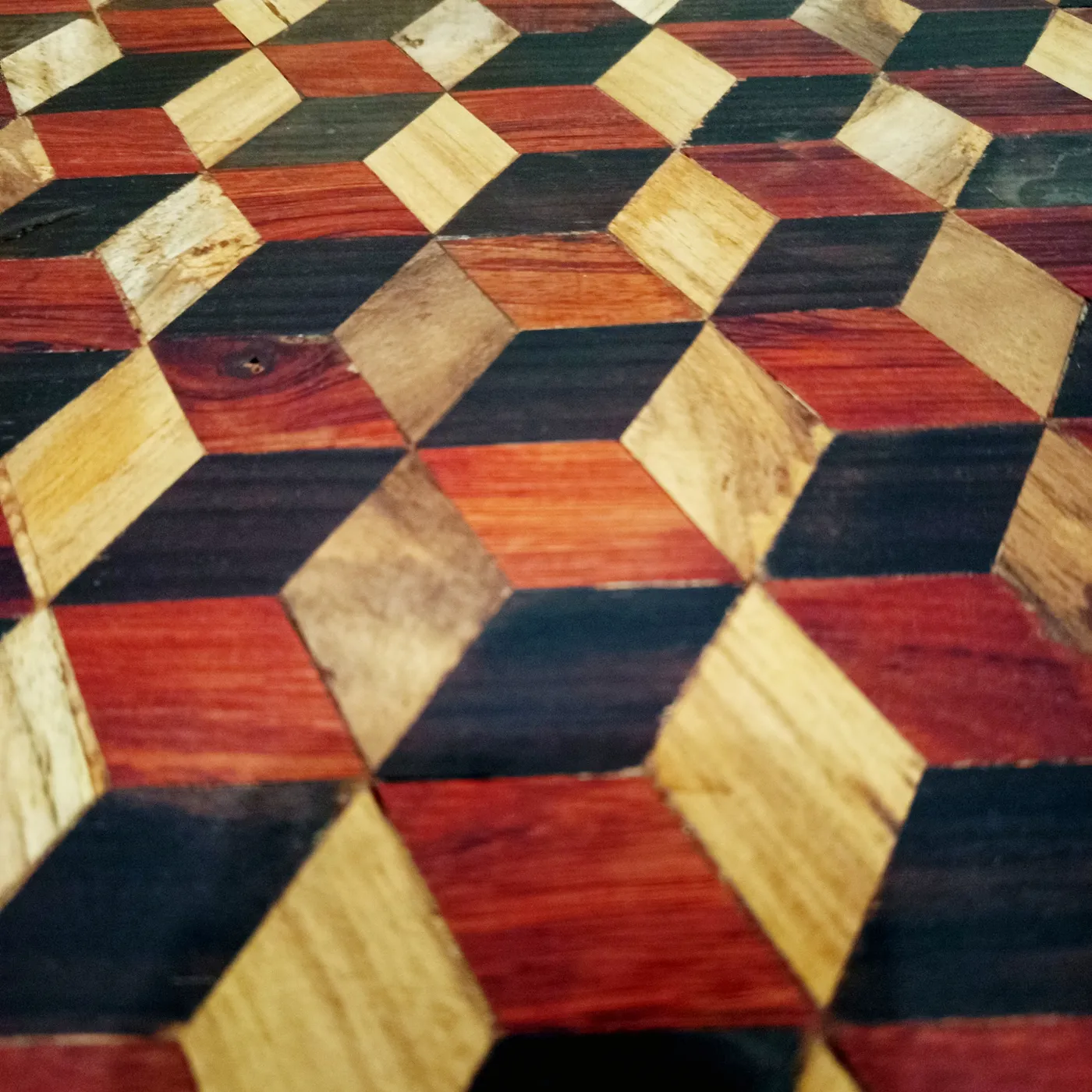 Handmade Cubic End Grain Coffee Table - Meja Tamu Dekor Aesthetic — tampilan 4