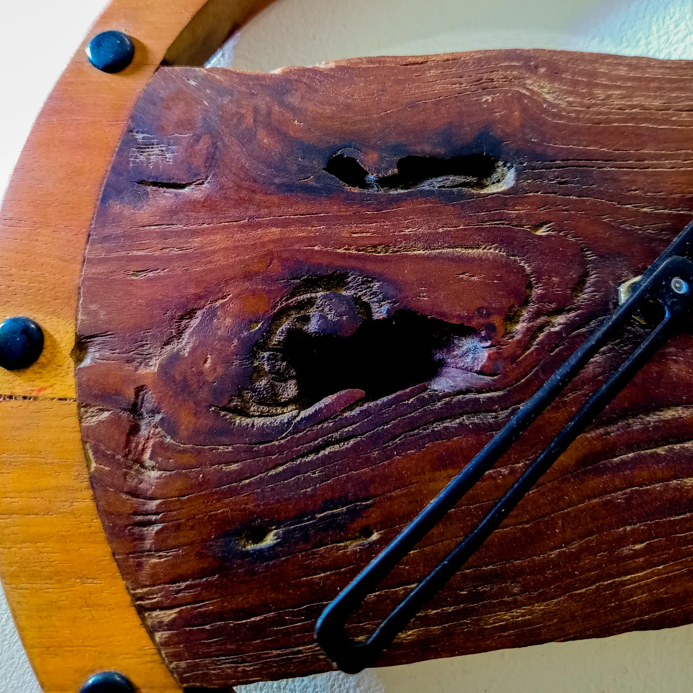 Wooden Wall Clock - Sejati Clock - Jam Kayu Rustic  Aesthetic — tampilan 2