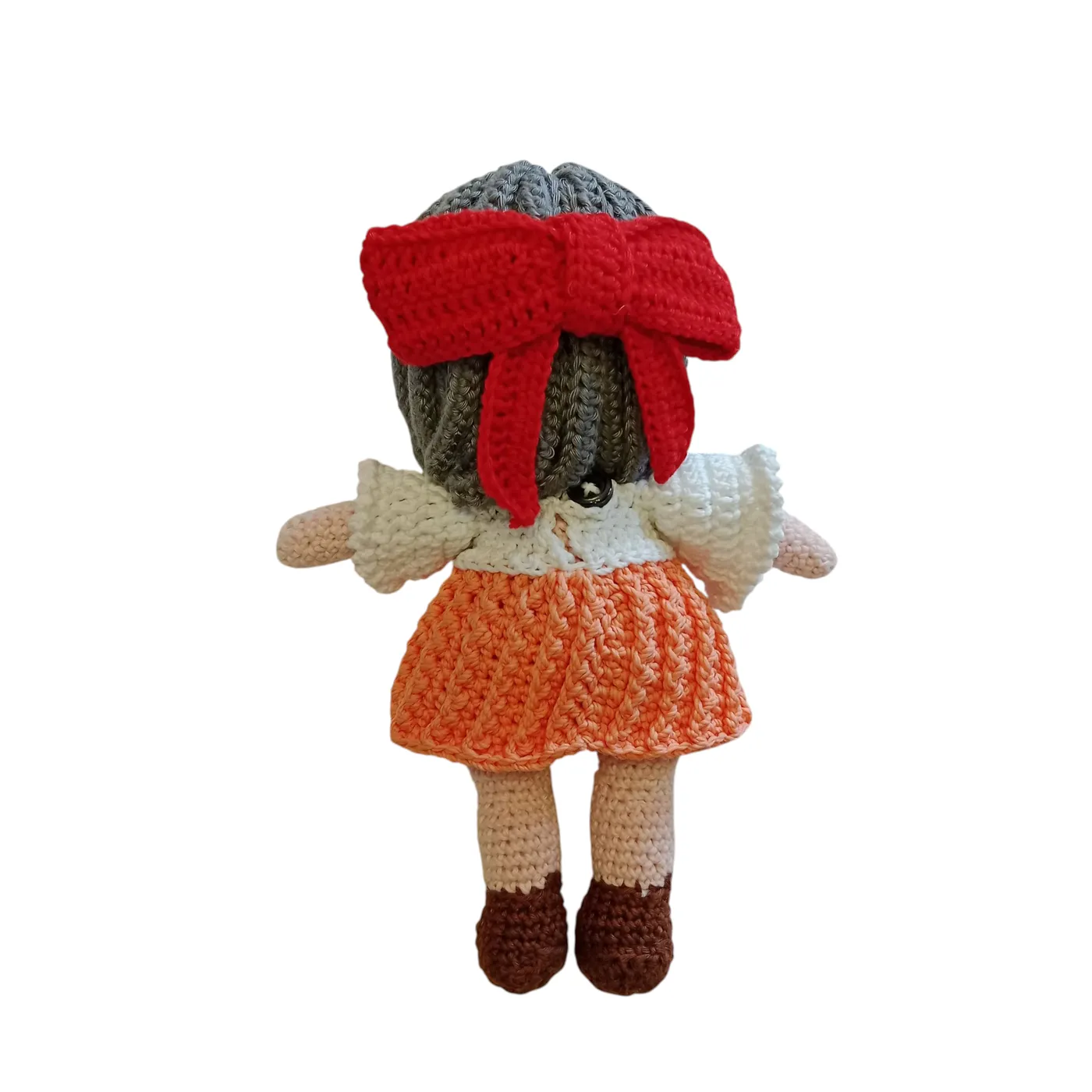 Boneka Amigurumi jennie pita merah — tampilan 2