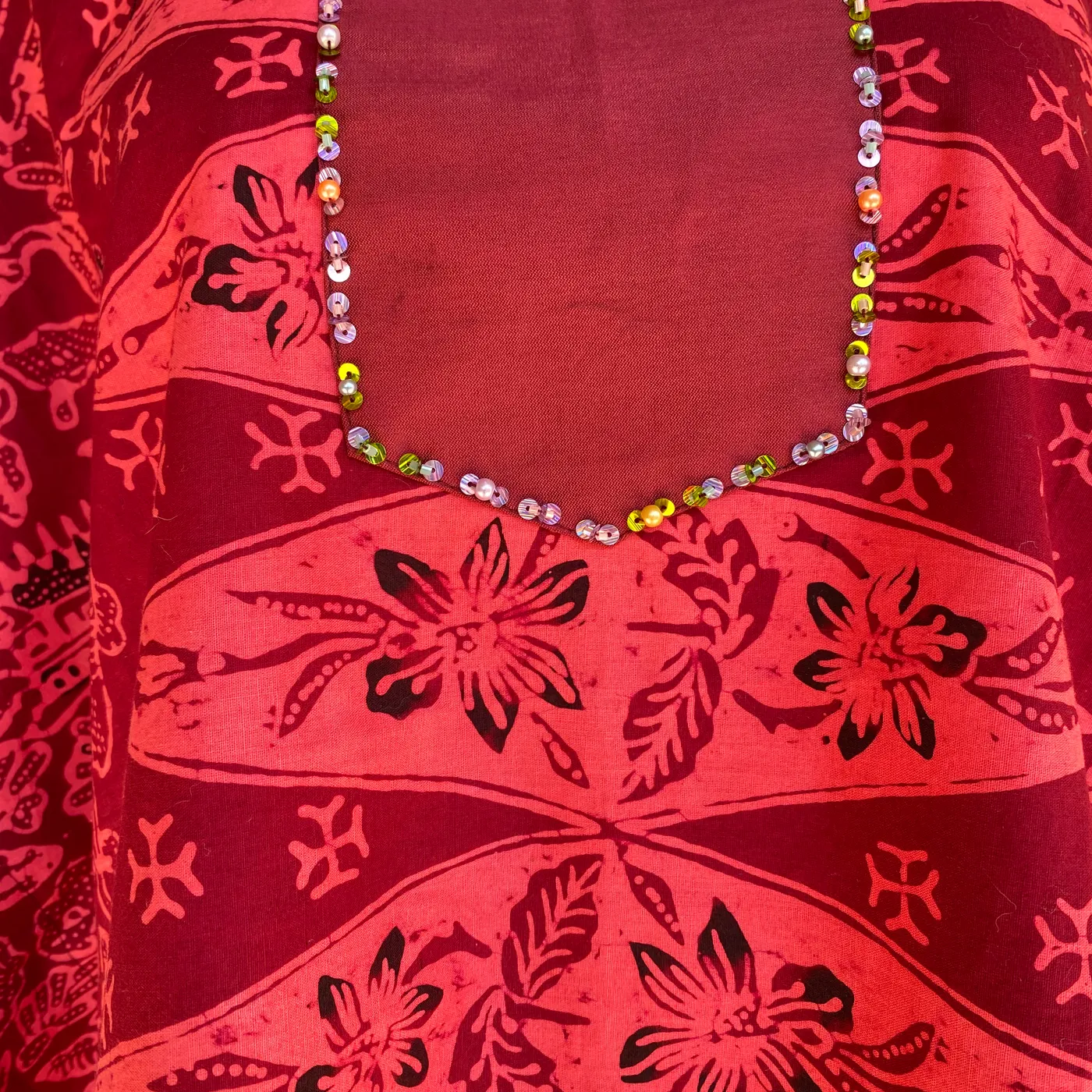 Baju batik katun cap minang — tampilan 3