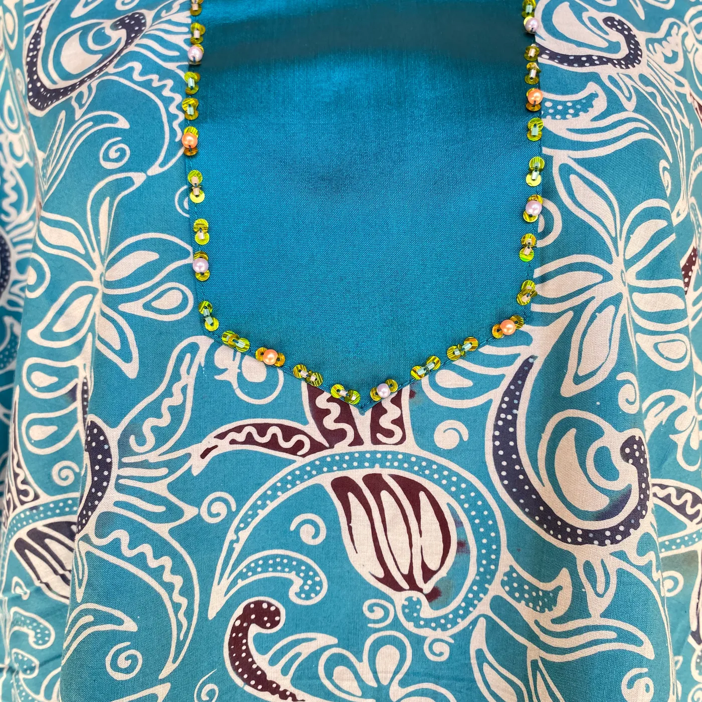 Baju batik katun cap minang — tampilan 3