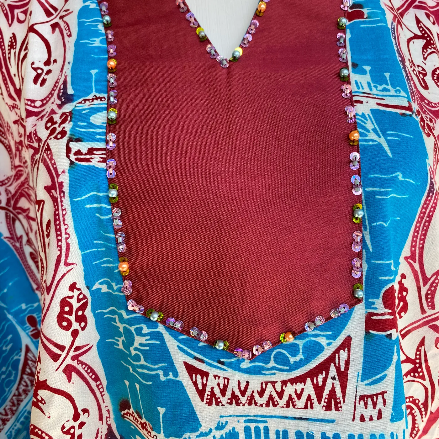 Baju batik katun cap minang — tampilan 3