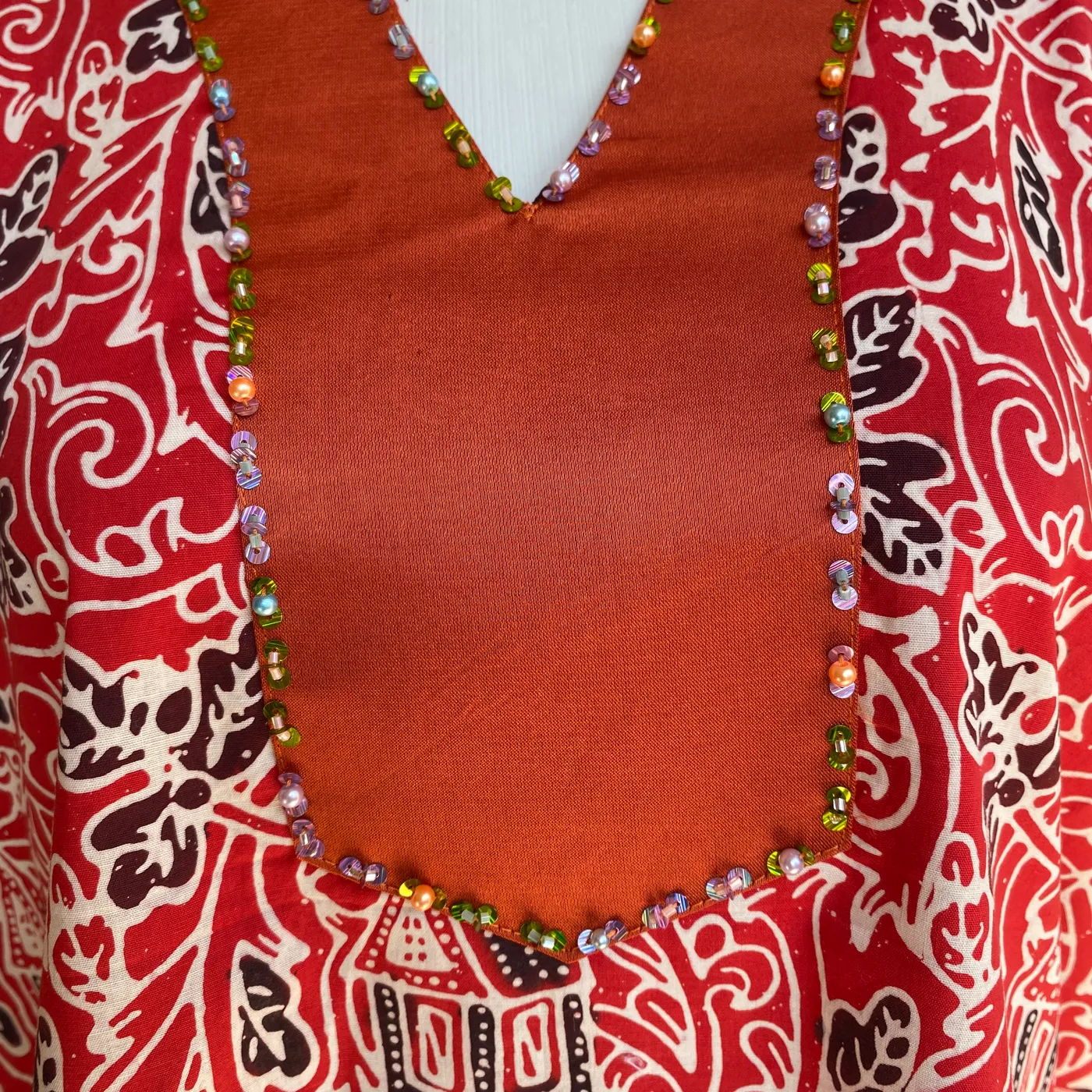 Baju batik katun cap minang — tampilan 3
