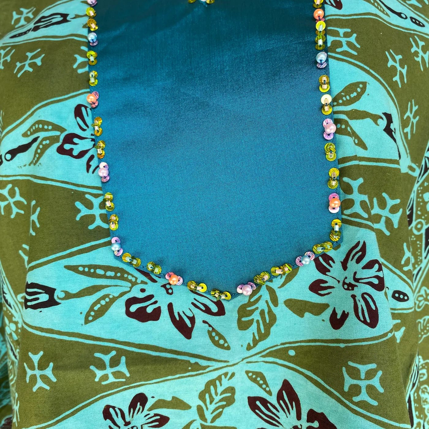 Baju batik katun cap minang — tampilan 3