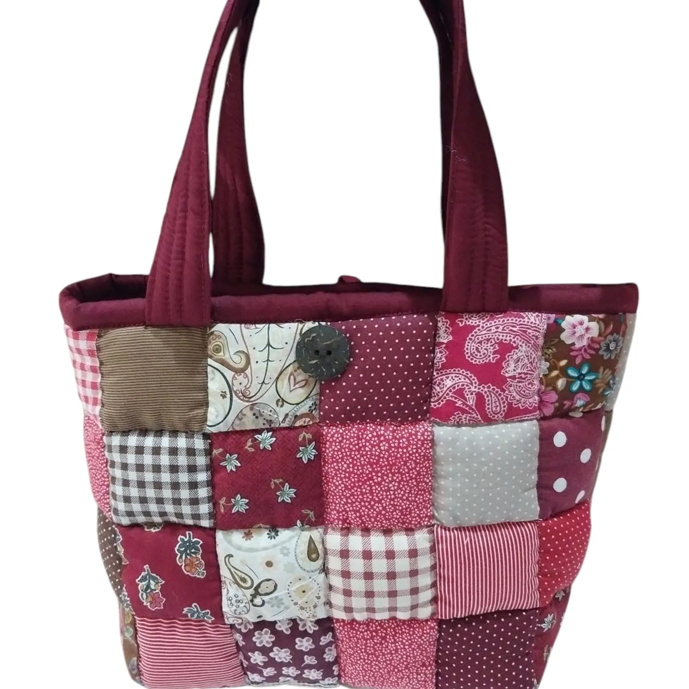 Tas Patchwork kotak — tampilan 2
