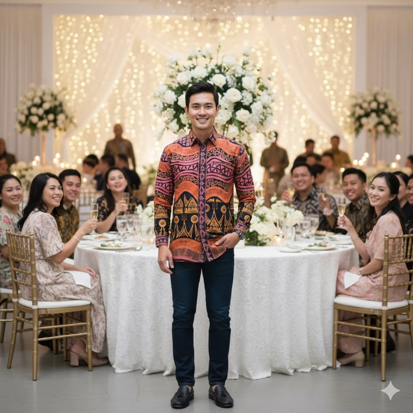 Kemeja Batik tulis motif Rumah Gadang — tampilan 8