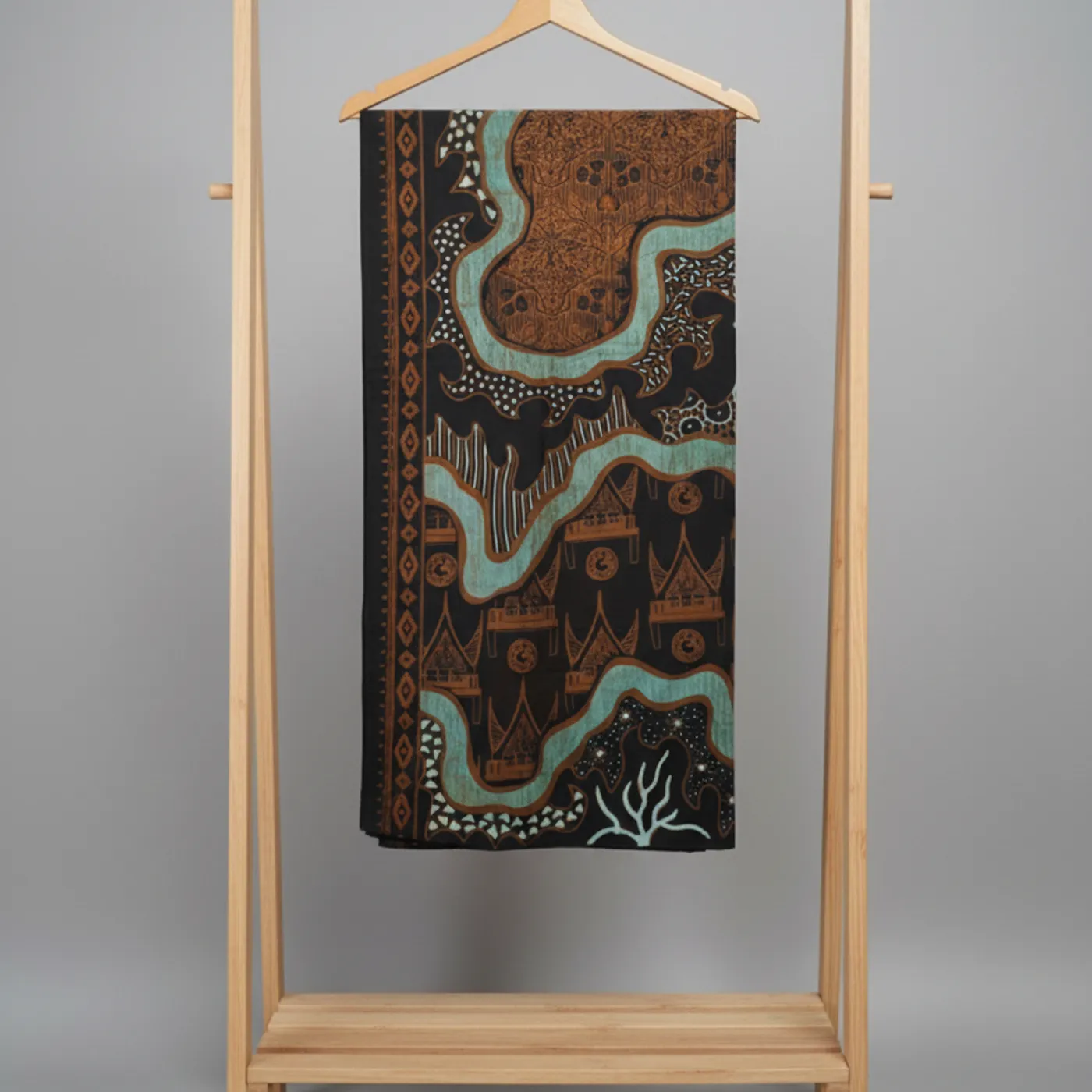Batik Tulis Motif Lakuang Sumatera Barat — tampilan 2