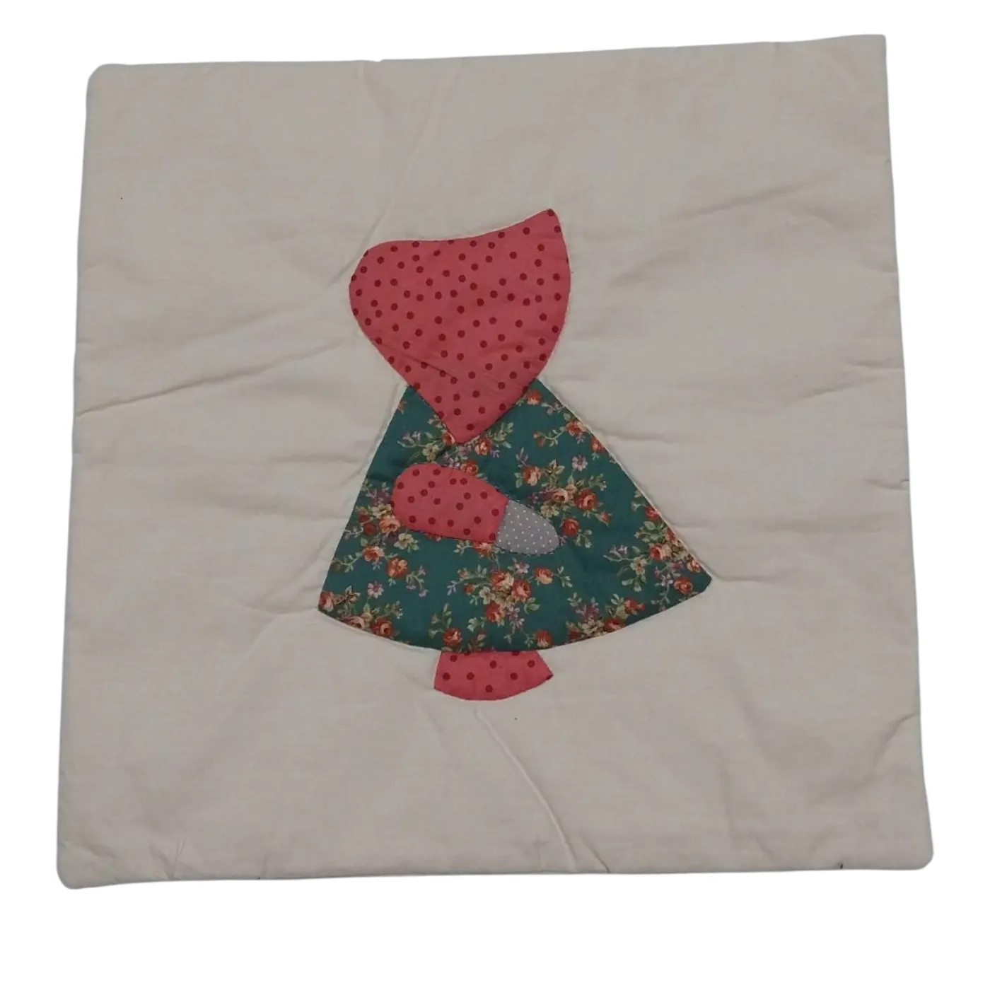 Bantal kursi applique sun bonet — tampilan 2