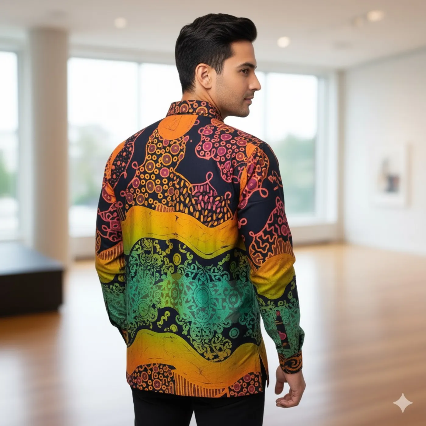 Kemeja Batik Tulis Motif Nasional — tampilan 6