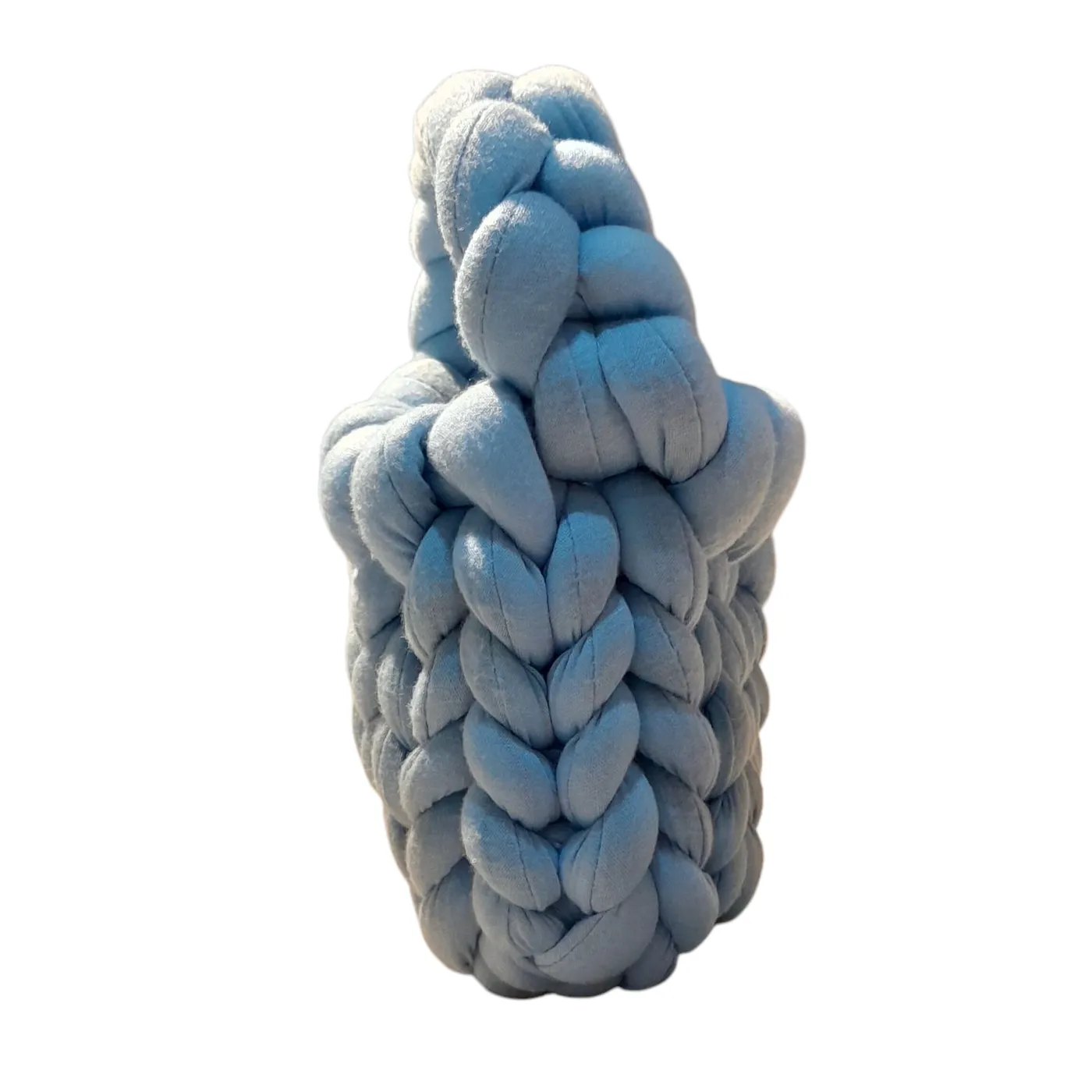 Tas chunky yarn biru — tampilan 2