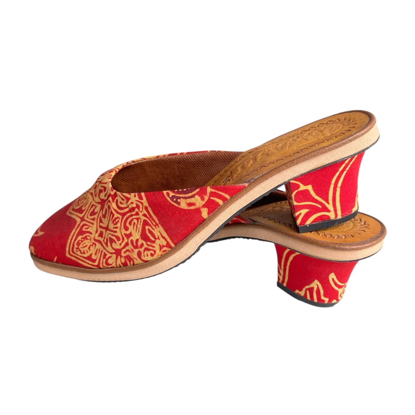 Sendal tumit batik minang — tampilan 2