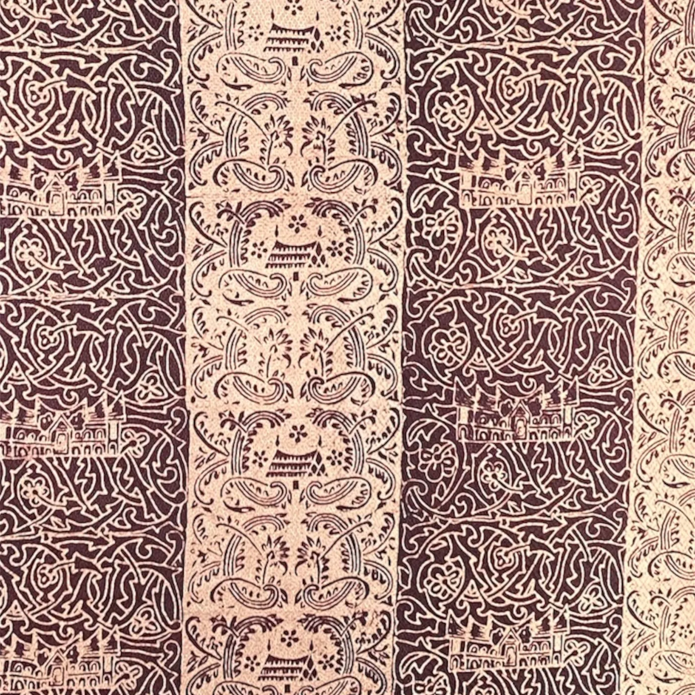 Batik dobi cap motif rumah minang — tampilan 3