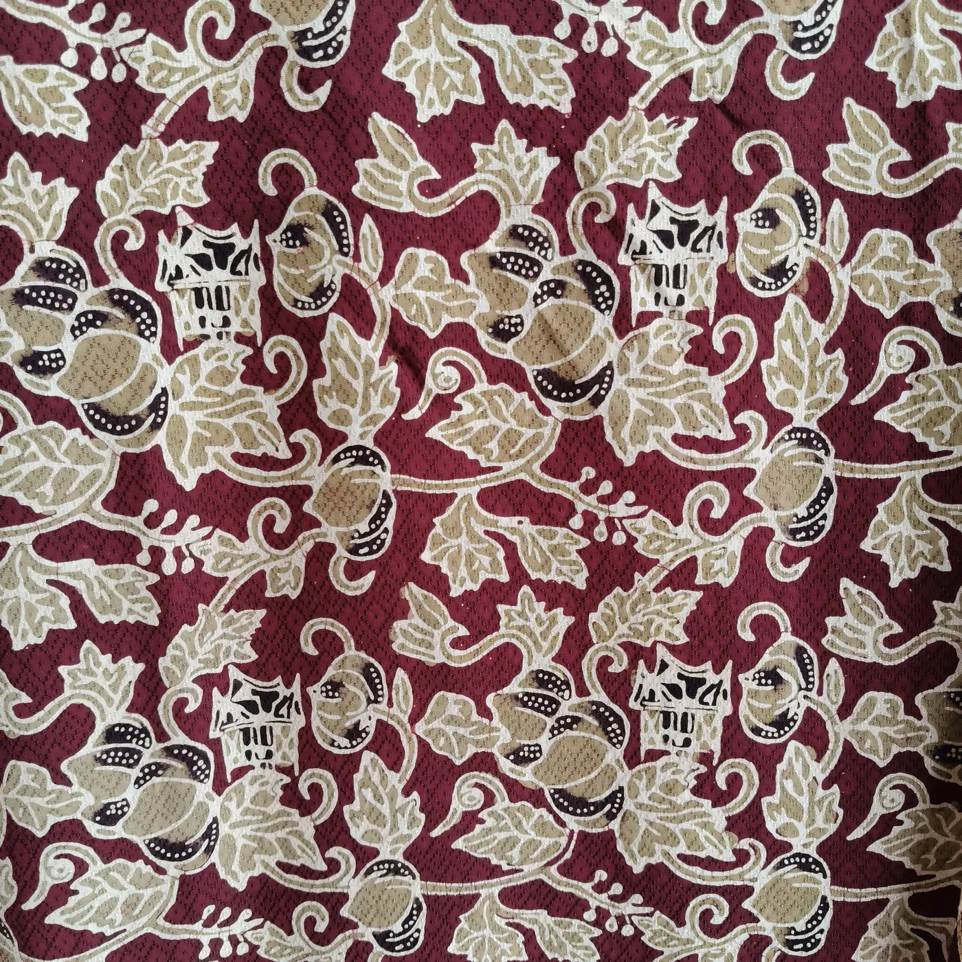 Bahan batik dobi cap bengkoang motif minang — tampilan 3