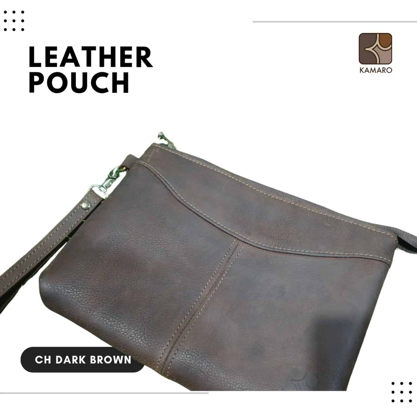 Leather Pouch KAMARO CH — tampilan 2