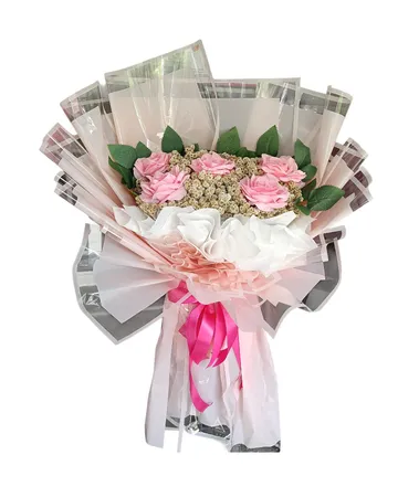 Bucket Pink Bunga Mawar Pink
