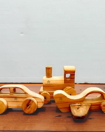 Wooden Kids Decor - Transportation Set - Dekor Mainan Kayu Aesthetic