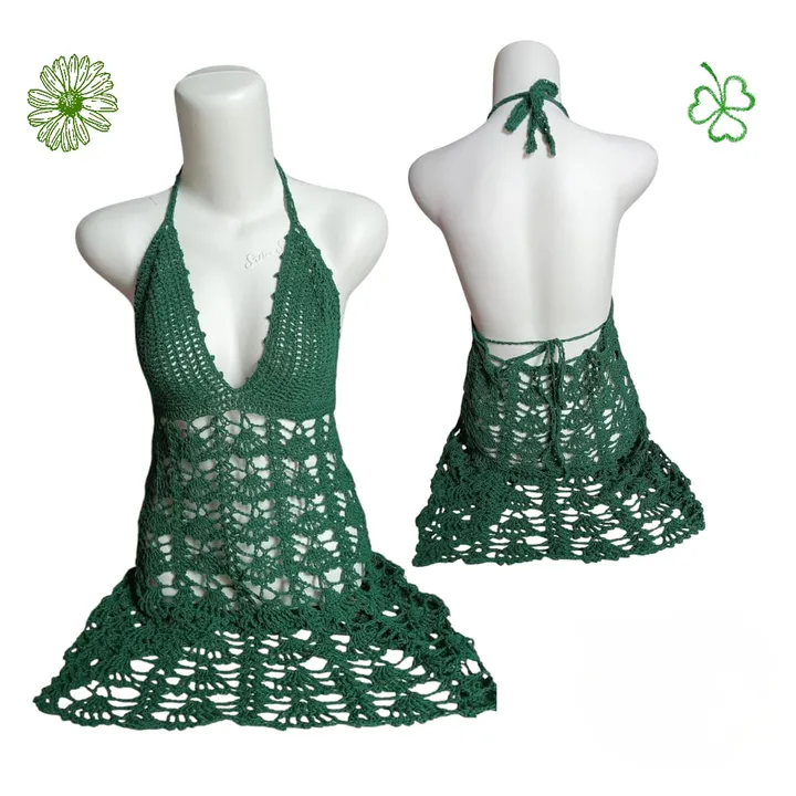 Dress Pantai - Hijau