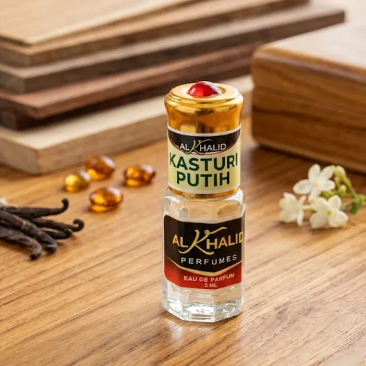 Al Khalid Parfum Full Biang Murni Tola 3 ml Kasturi Putih
