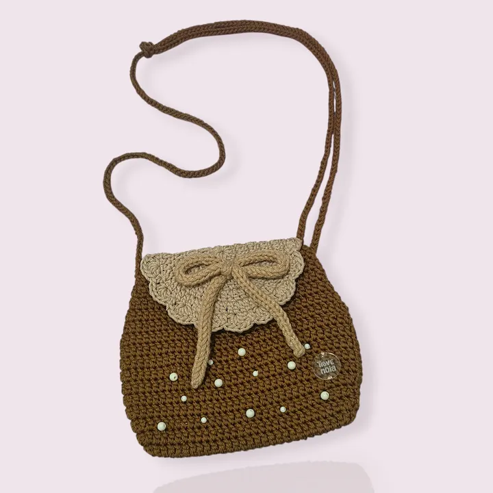 Mini Sling Crochet | Tas mini selempang rajut - Cinnamon Ribbon