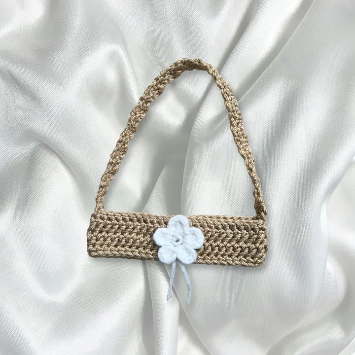 Crochet Cup Holder / Cup Sleeve — Mini Bloom