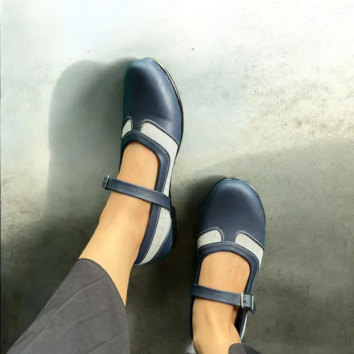 Flatshoes Artikel Naruna dari Kulit Sapi Asli