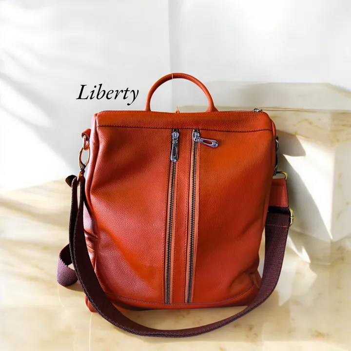 Tas ransel dari Kulti Sapi Asli warna teracota