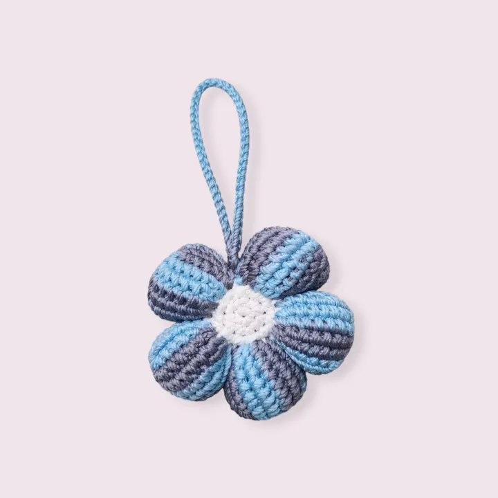 3D Flower Keychain Crochet | Gantungan Kunci Rajut - Bunga Menul