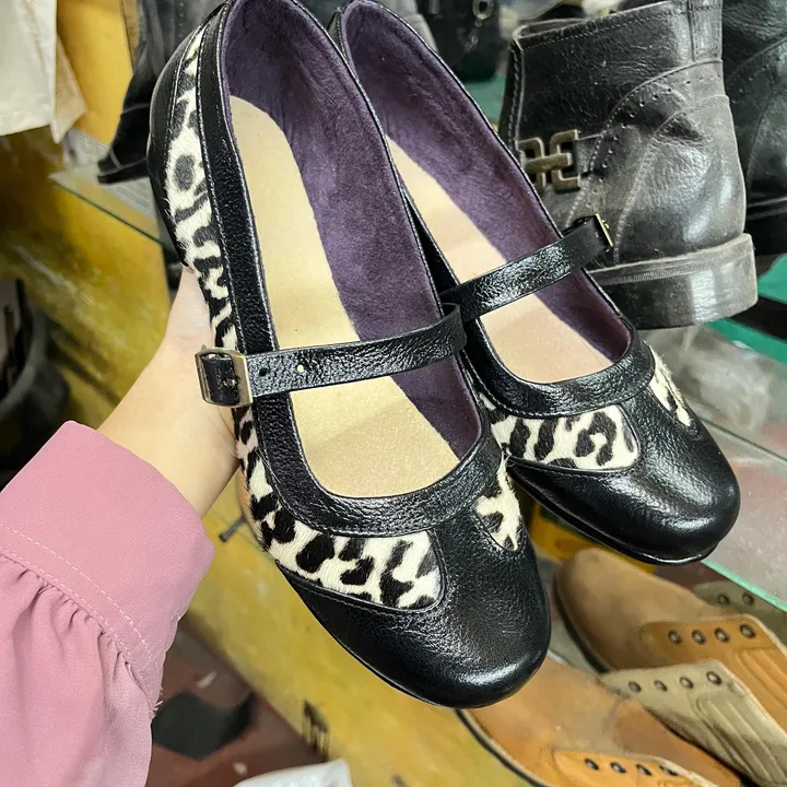 Flatshoes Leopard Black