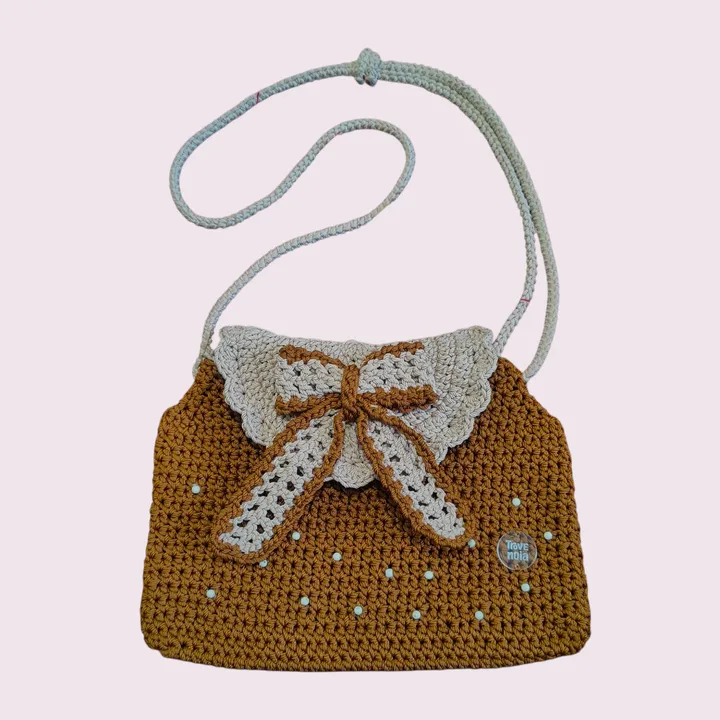 Sling bag Crochet | Tas selempang rajut - Cinnamon Ribbon 2
