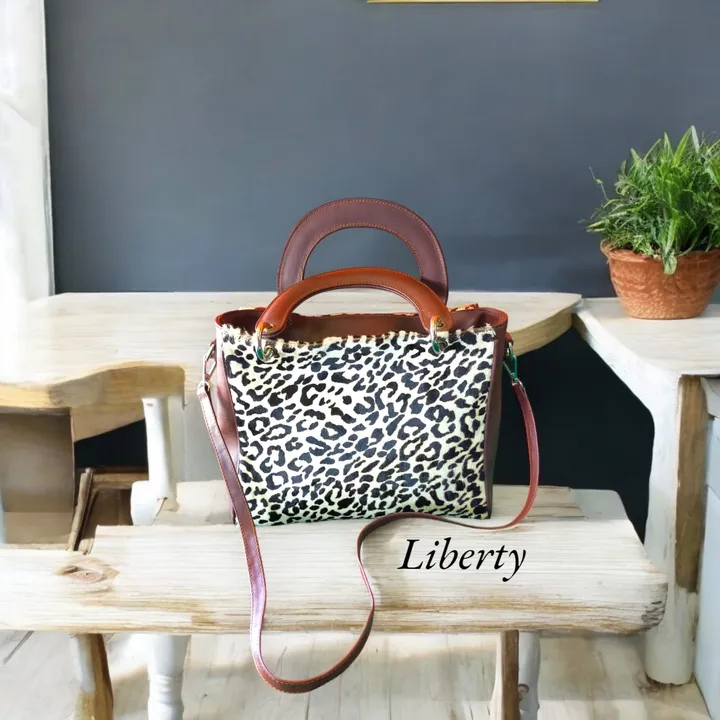 Tas motif kulit leopard