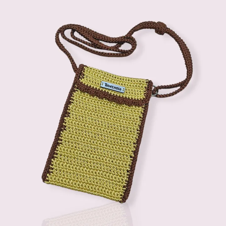 #onlyonce Pocket Phone Crochet | Tas Handphone Selempang Rajut - Amber Earth