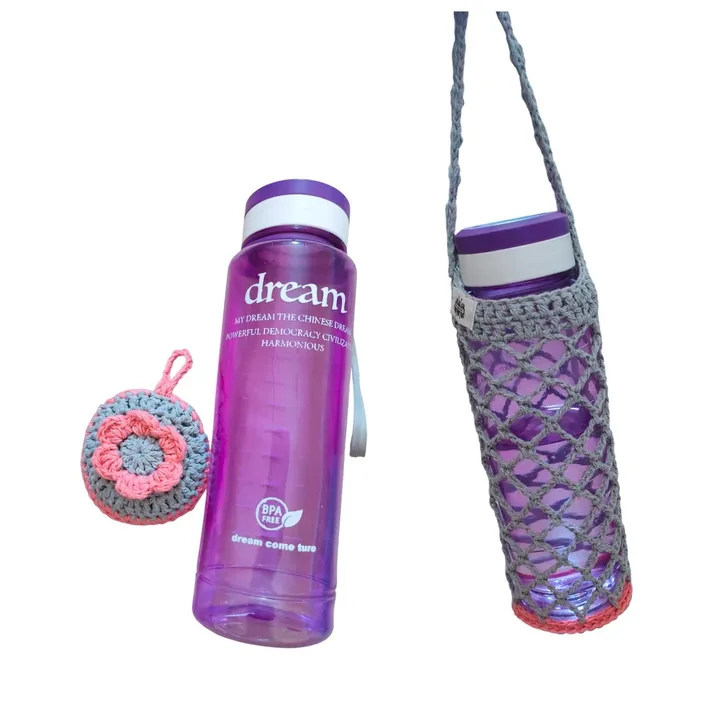 Bottle Handle Mesh - Pink Silver