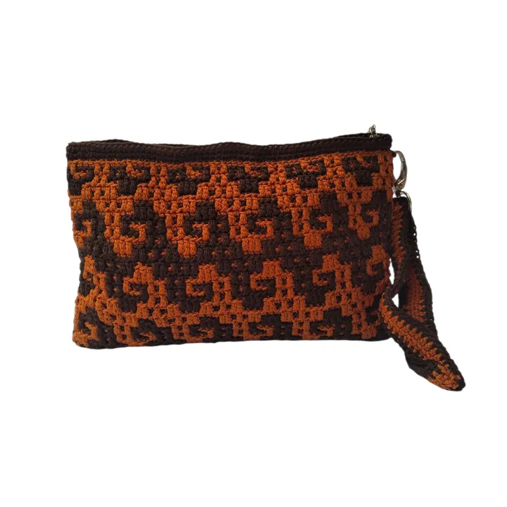 Dompet rajut mozaik